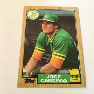 1987 Topps Jose Canseco #620 Rookie Card RC Baseball Athletics